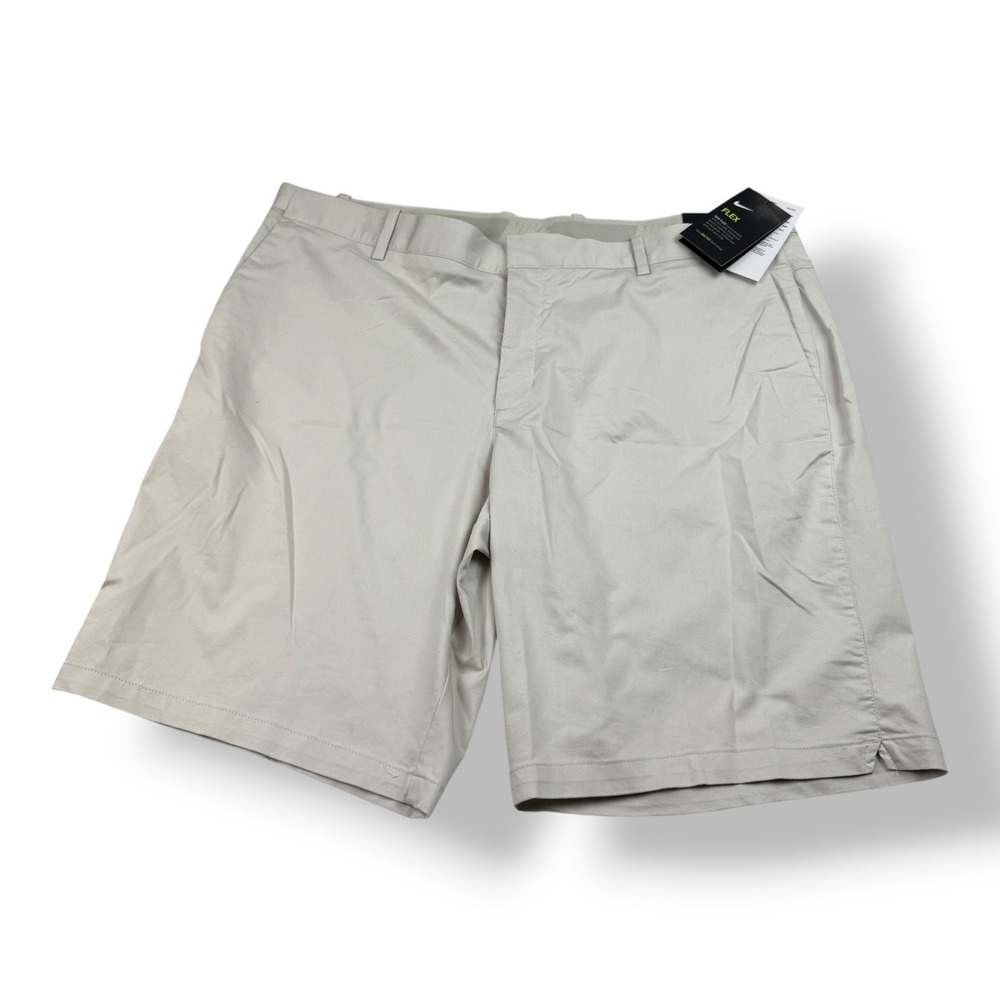 Nike Flex Golf Shorts Mens 40 Slim Fit Dri-FIT Beige Light Bone 892010-072 NEW
